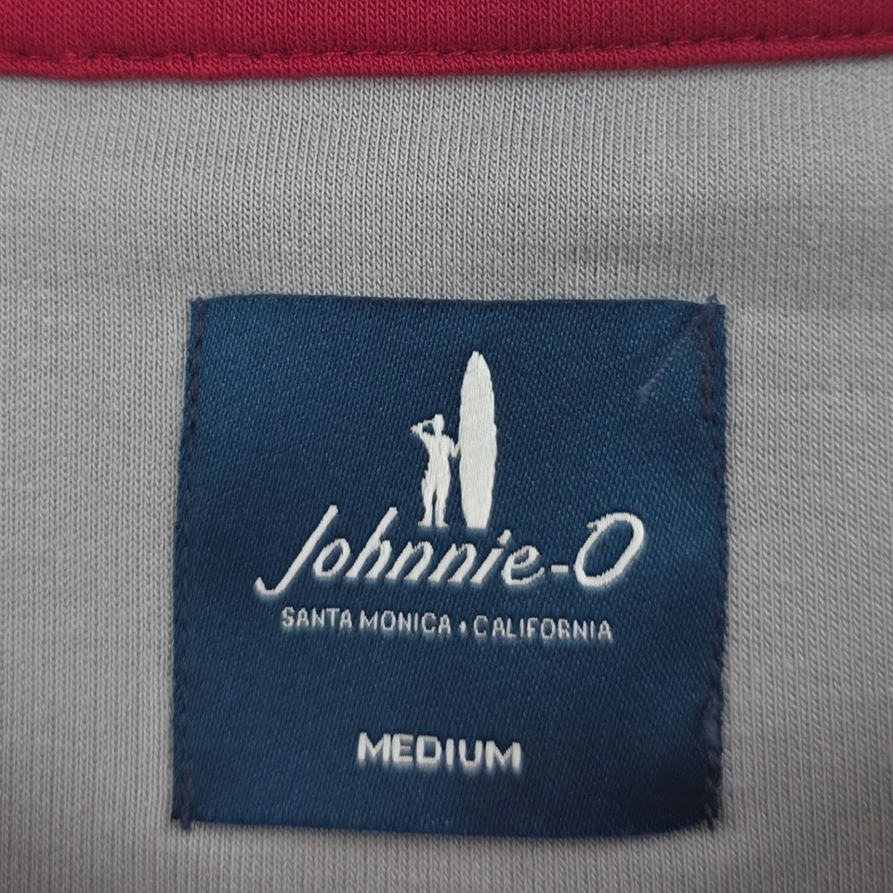 JOHNNIE-O CREWNECK MENS MEDIUM RED PERFORMANCE SWEATSHIRT WILLARD DRIRELEASE NEW - Picture 10 of 16
